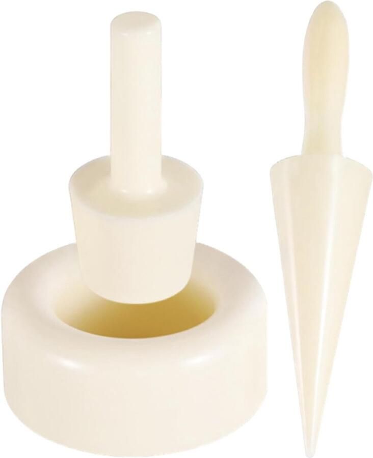 IJs Hoorn Vormer Rolletjes Maker Desserts Maken Ergonomische Handgreep 2 Delig Niet Gespecificeerd