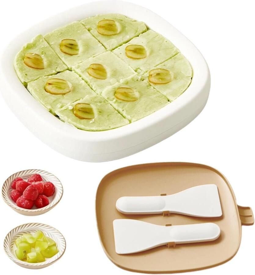IJs Machine Dessert Maker Zelfgemaakte Desserts Voedselveilig Roestvrij Staal 23x23x395 cm Geel