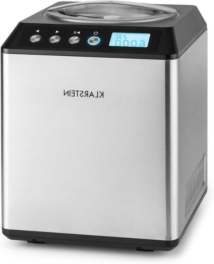 IJs Maker IJsmachine Zelf IJs Maken Met Compressor 2 Liter Zilver