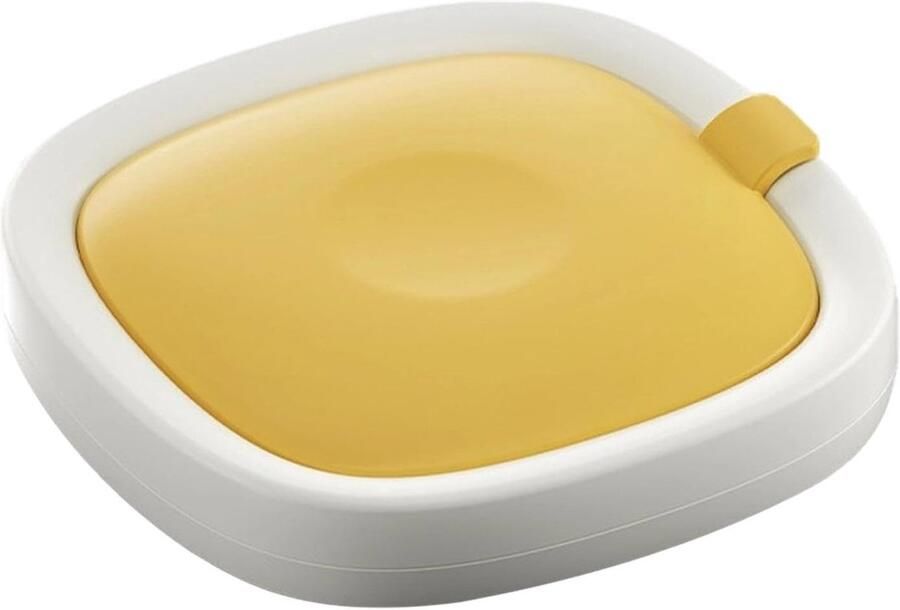 Instant ijsmachine Dessert maker Desserts maken Voorgekoelde koelplaat 22.7 x 22.7 cm Geel