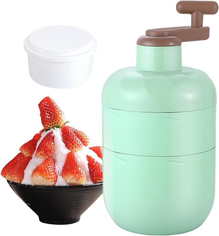IJs Schaver Sneeuw Maker Cocktails Maken Handmatige Handcrank 255x125 cm Cyaanblauw