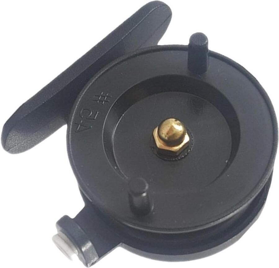 IJs vismolen Vliegenrol Vissen op ijs Duurzaam ABS materiaal 5 x 5 cm Zwart