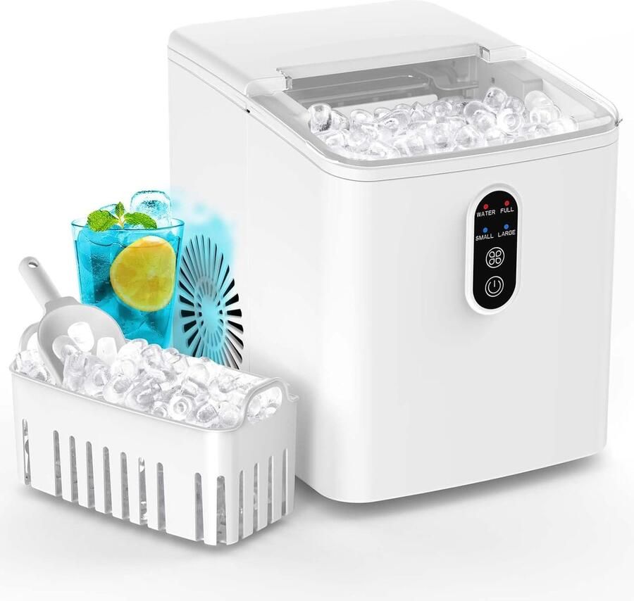 IJsblokjes Machine IJsmaker Snelle IJsvorming 9 Blokjes Snel 9 Blokjes Zilver