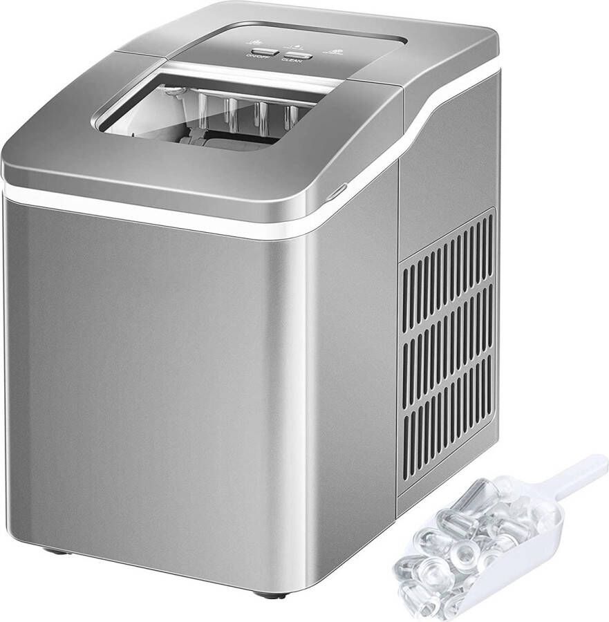 IJsblokjesmachine 12 kg per 24 uur Zelfreinigend en snelle ie van 9 ijsblokjes in 8 minuten
