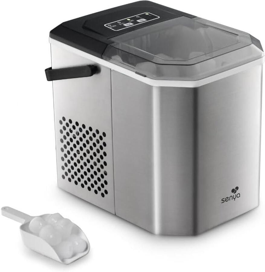 IJsblokjesmachine 12 kg per Dag – 2 IJsformaten – 1 3 Liter Reservoir – LED-display en Infraroodsensor