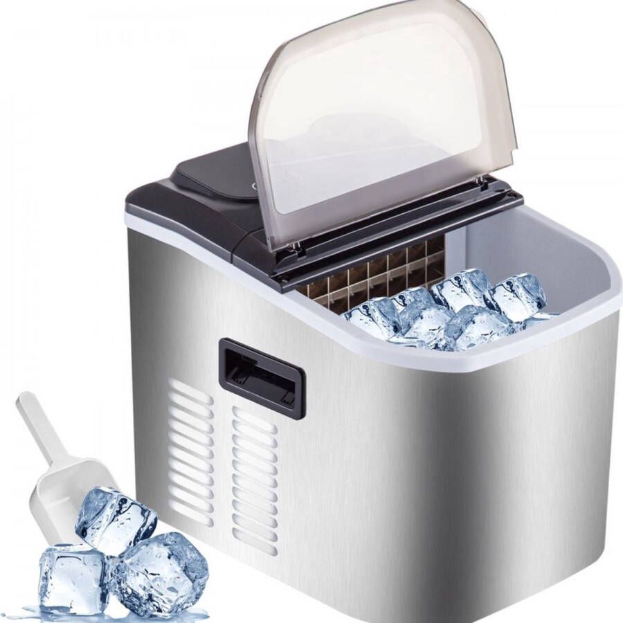 Ijsblokjesmachine 40Ibs 18kg Ijsmaker Ijsmachine Countertop Ice Maker Clear Ice Cubes 24 stuks Draagbare Fabrieksprijs