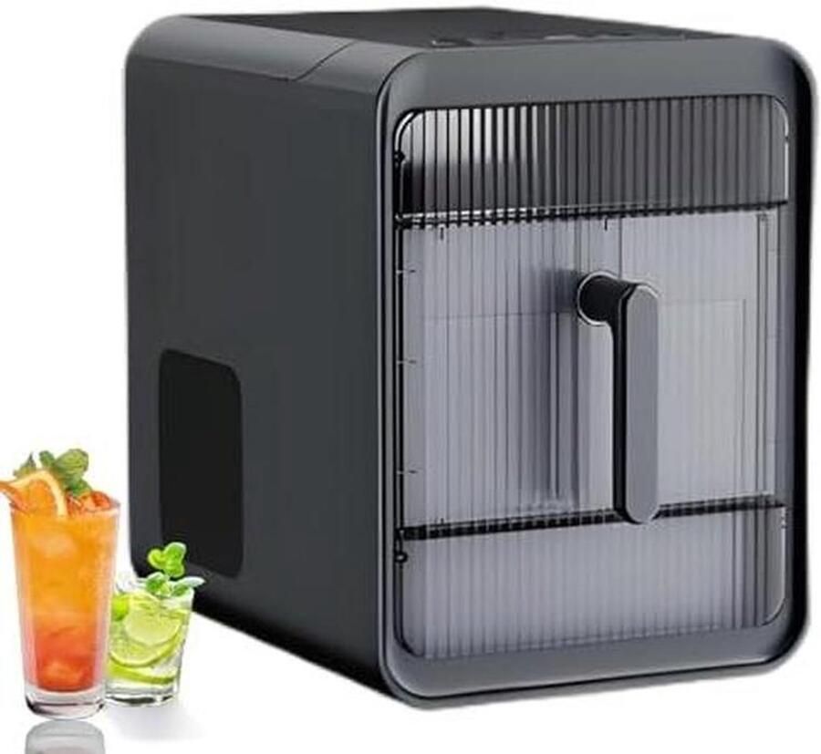 IJsblokjesmachine Aanrecht Compacte IJs Maker Drankjes Koelen Zelfreinigende Functie 15 kg Per Dag Wit