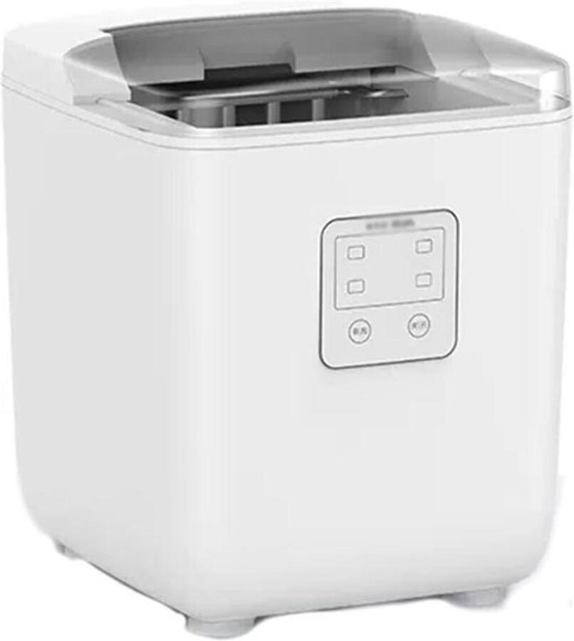 IJsblokjesmachine Aanrechtmodel ijsmaker Drankjes koelen Compact ontwerp 270x250x307mm Zilver