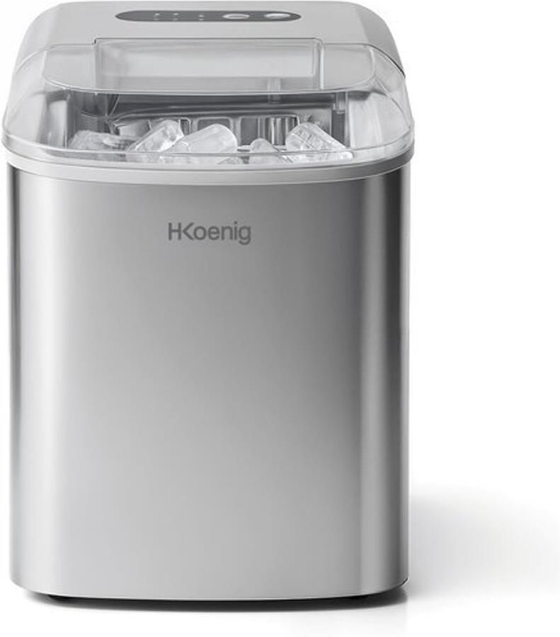 IJsblokjesmachine Automatisch 12 Kg Per Dag Capaciteit 120 Watt Vermogen 2 1 L Waterreservoir Roestvrij Staal Voor Aanrecht En Mobiel Gebruik