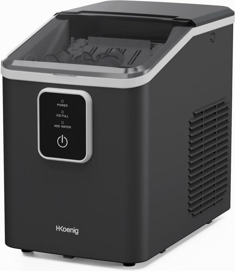 Ijsblokjesmachine Compact 12 Kg Per Dag ie 2 Maten Ijsblokjes 1 Liter Reservoir Stil En Draagbaar Voor Feestjes En Dagelijks Gebruik