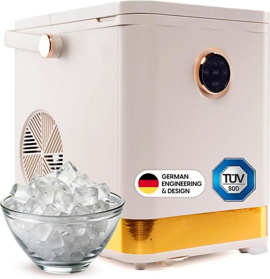 Ijsblokjesmachine Compact met Zelfreiniging Grote ie ijs in 6 Minuten 2 IJsformaten