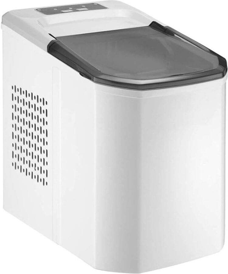 IJsblokjesmachine Draagbare ijsmaker Dranken Koelen Snel ijs producerend 10-12 kg per dag Zilver