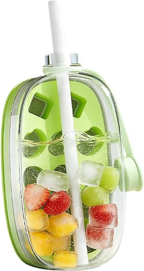 IJsblokjesmachine Fles IJsvorm Houder Drank Koelen Ruimtebesparende Vorm 20.7 x 10 x 6.8 cm Grijs
