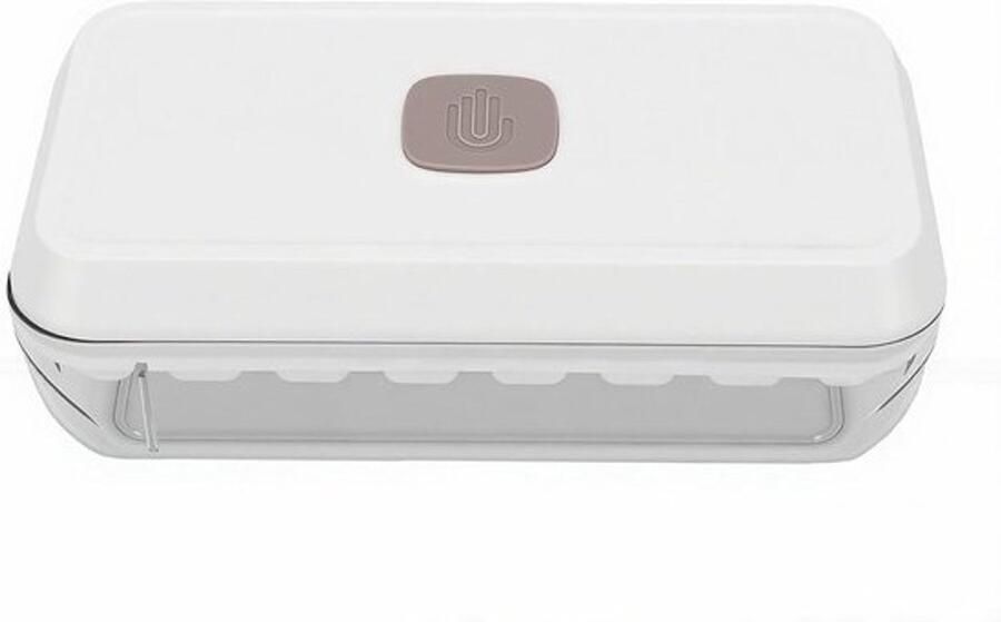 IJsblokjesmachine IJsblokjesbak Dranken Koelen Eenvoudige Drukknop 24 cm Lengte Wit