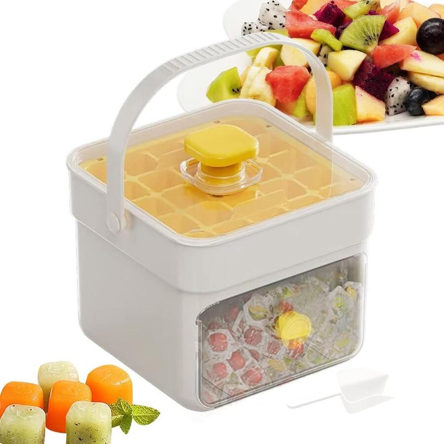 IJsblokjesmachine IJsblokjeshouder Cocktails Maken Hygiënische Afsluiting 15 x 14 x 12 cm Transparant