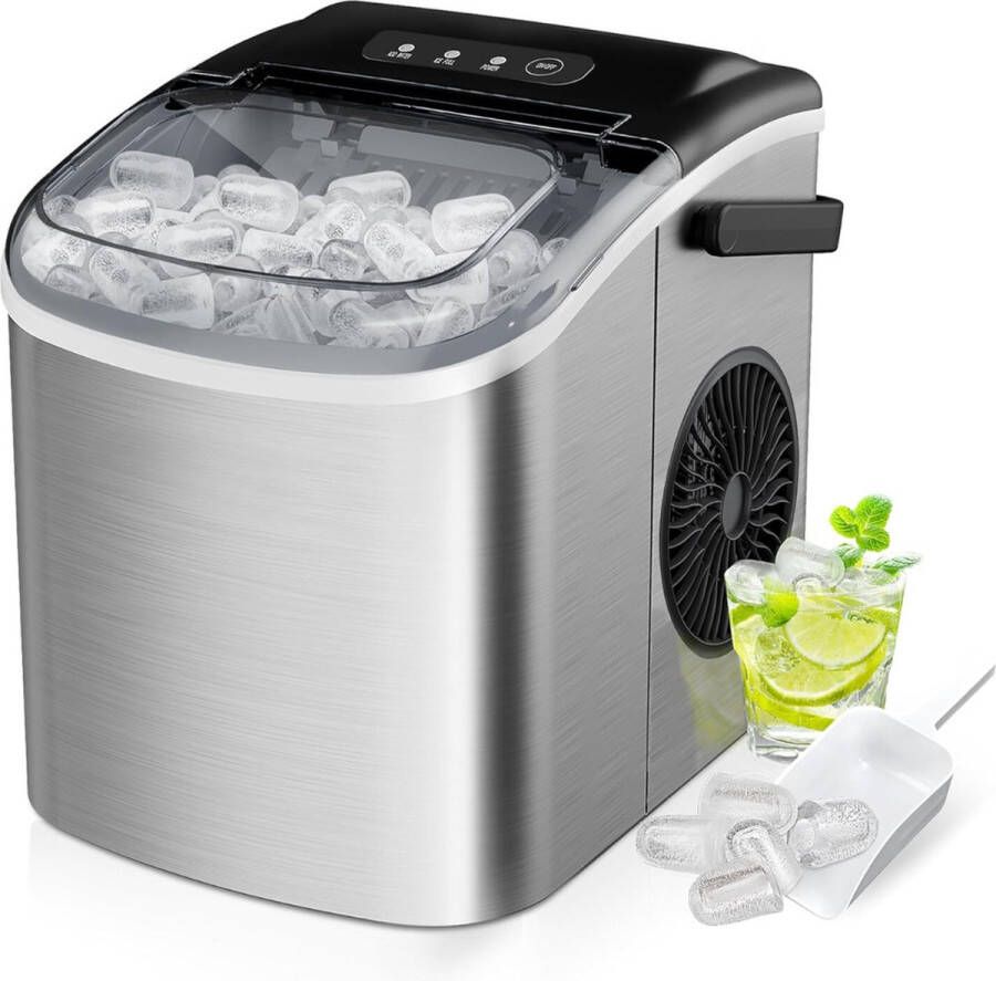 IJsblokjesmachine IJsblokjesmaker Handig op de Camping Hoge Kwaliteit 12KG Dag - Foto 2