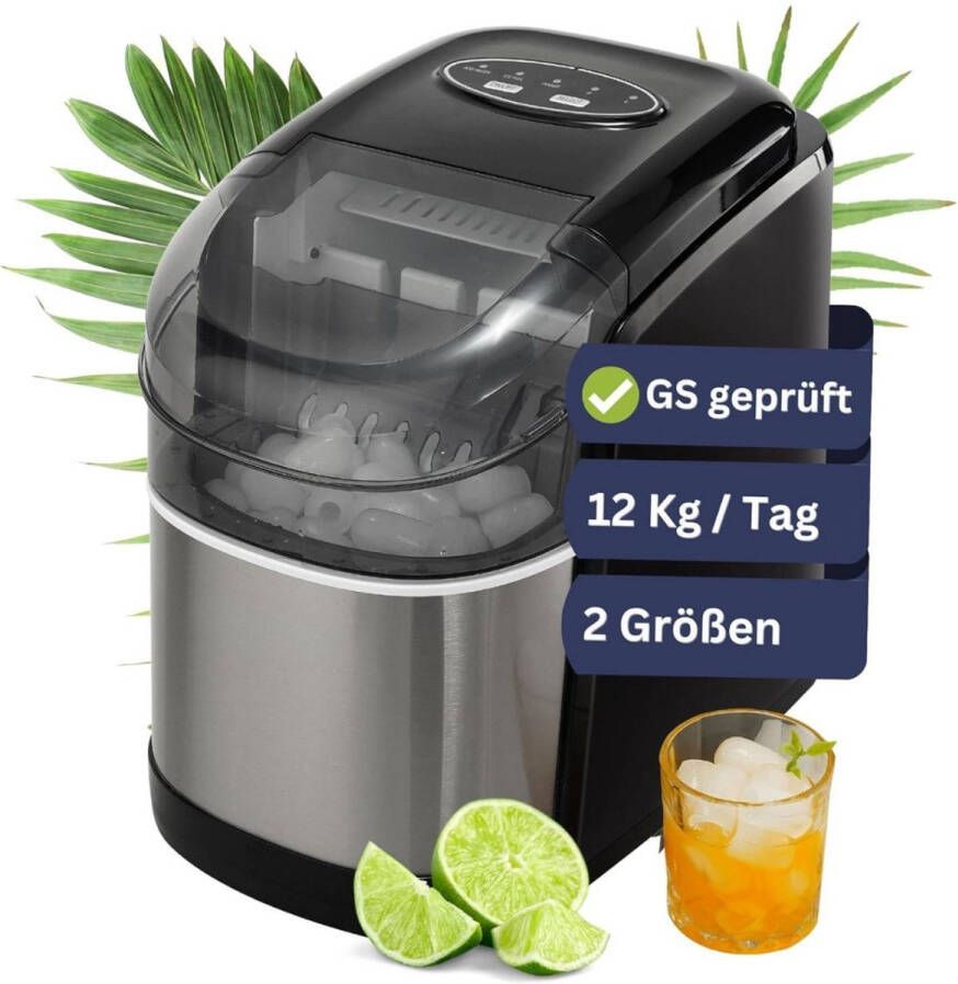 IJsblokjesmachine IJsblokjesmaker IJsschep Draagbaar RVS IJs Warme weer Koude drankjes Horeca Zomer IJsblokjes IJsmaler