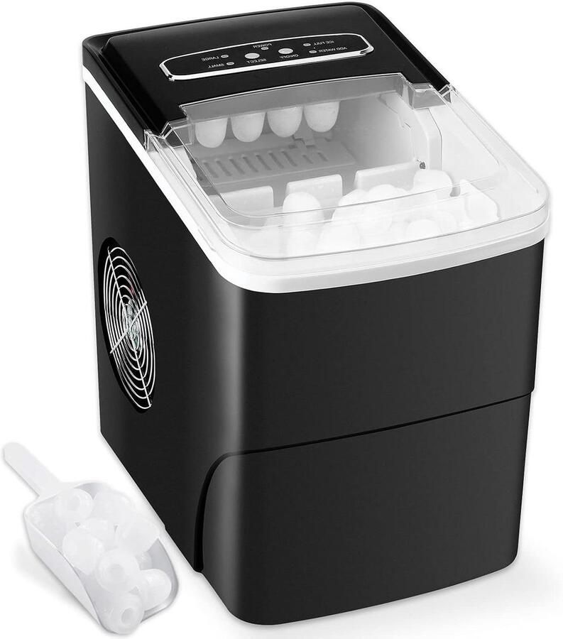 IJsmachine IJsblokjes Maker Dranken Koelen Snelle ie 12 kg Per Dag Zwart