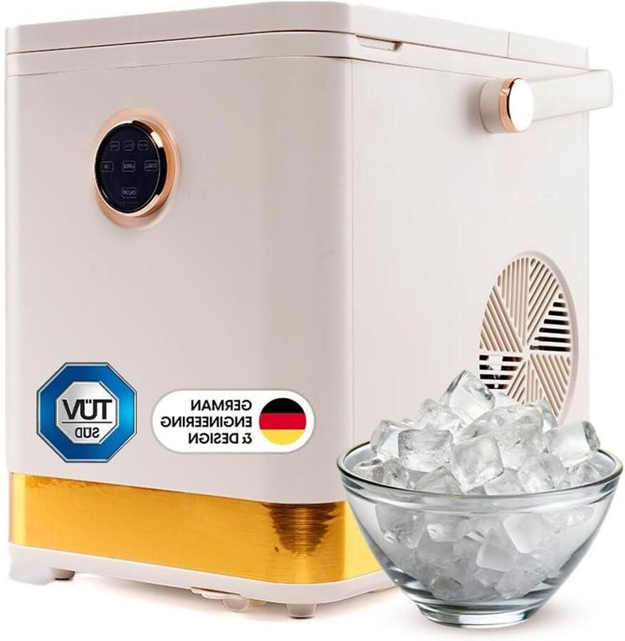 IJsblokjesmachine IJsmachine Cocktailmachine Snelle IJsblokjes Maken Zelfreinigend UV Kiemvrij 20 kg per 24 uur Zilver