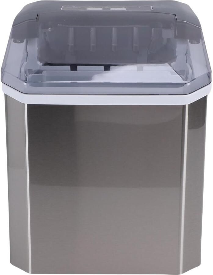 IJsblokjesmachine IJsmaker aanrecht Snelle ijsie Stille werking 35 x 33 x 28 cm Zilver