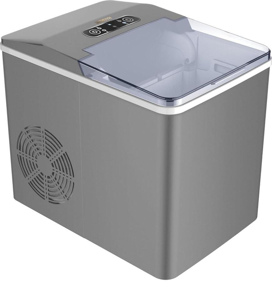 IJsblokjesmachine IJsmaker Cube Drankjes Koelen 9 IJsblokjes Per Cyclus 12 kg per dag Zilver