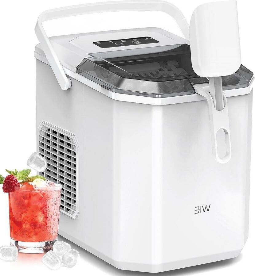 IJsblokjesmachine IJsmaker Dranken Koelen 9 IJsblokjes Snel 12 kg per dag Wit