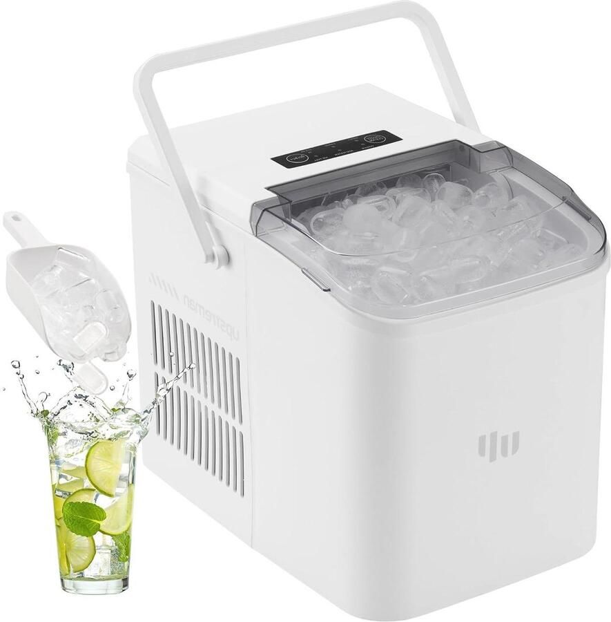 IJsblokjesmachine Ijsmaker Dranken Koelen Automatische Reiniging 12 kg per dag Wit