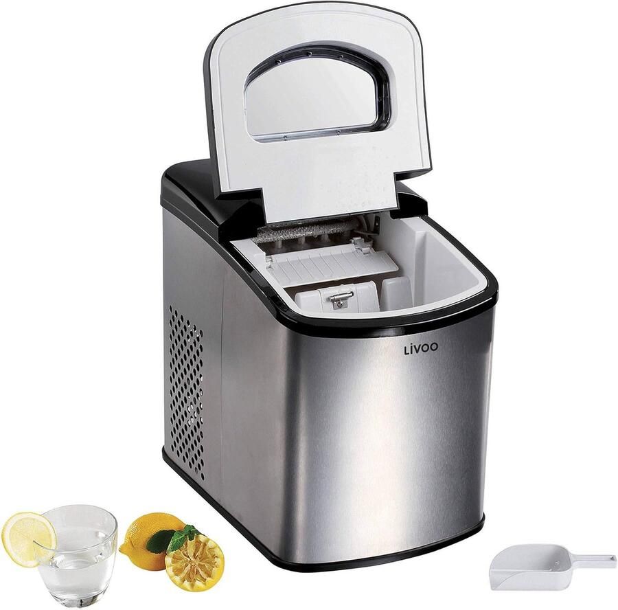 IJsblokjesmachine IJsmaker Dranken Koelen Hoge Capaciteit 97 Kilogram Zilver