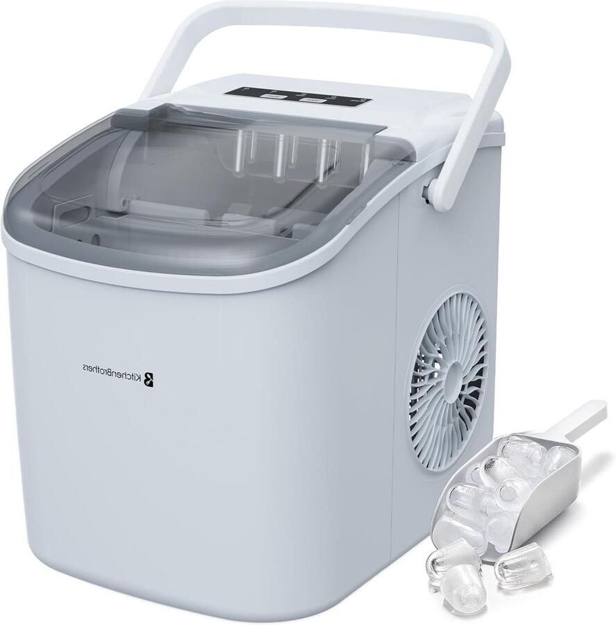IJsblokjesmachine IJsmaker Dranken Koelen Snel IJs 12kg 24u Wit