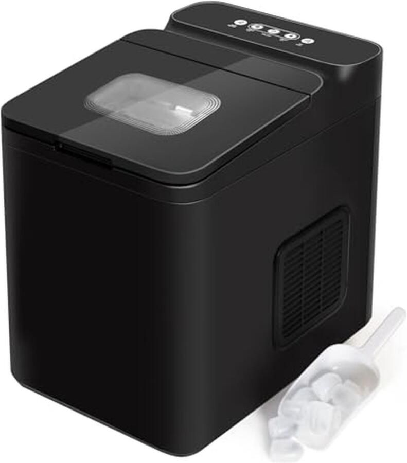IJsblokjesmachine IJsmaker Dranken Koelen Zelfreinigend 12 kg per dag Zilver