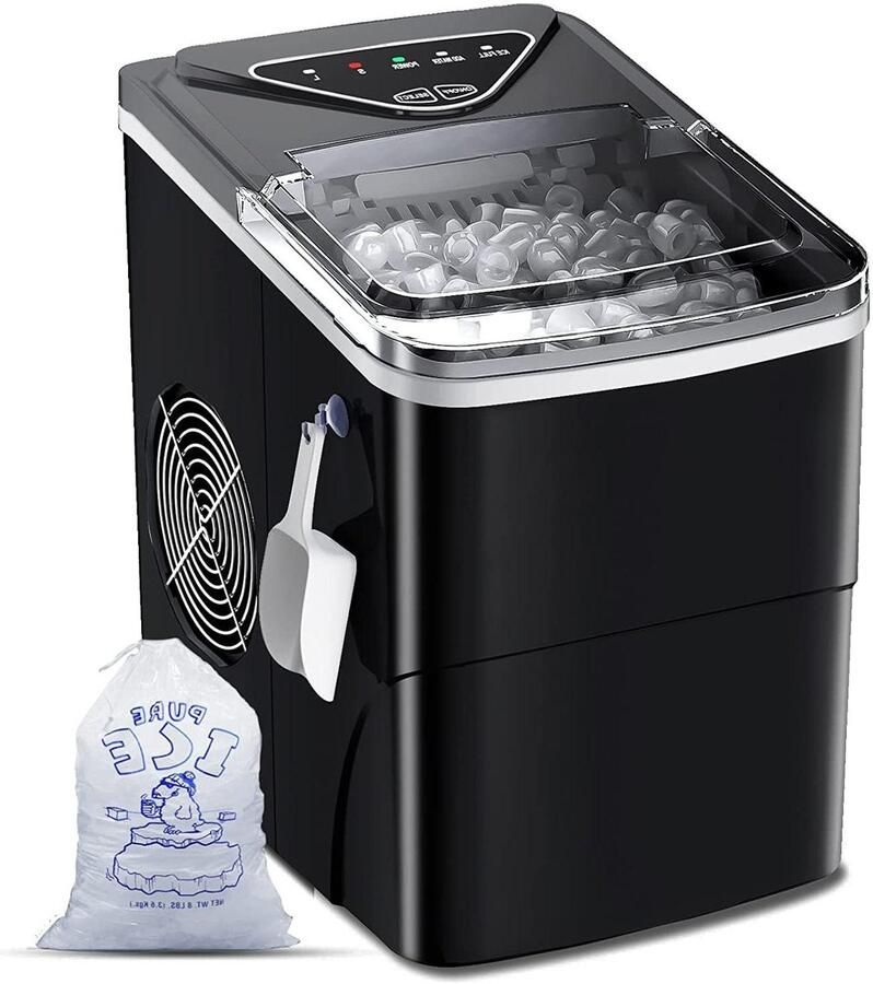 IJsblokjesmachine IJsmaker Dranken Koelen Zelfreinigend Snel 15 kg per dag Zilver