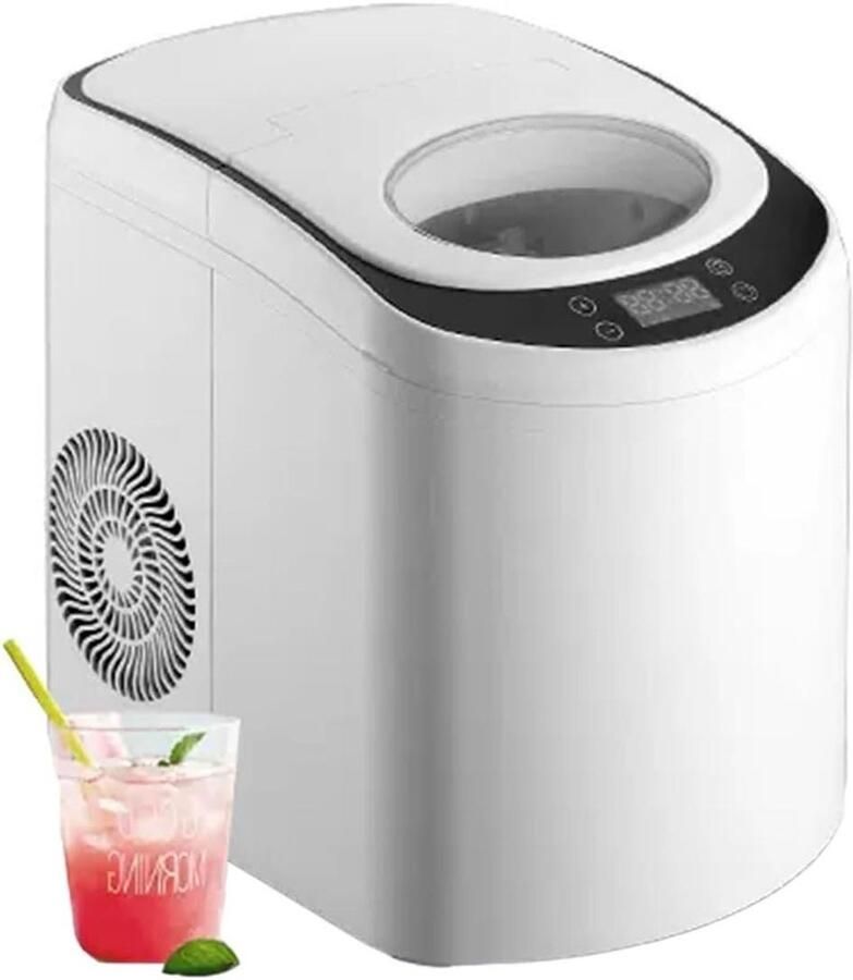 IJsblokjesmachine IJsmaker Drankjes Koelen Snel IJs Maken 365x262x340mm Zilver