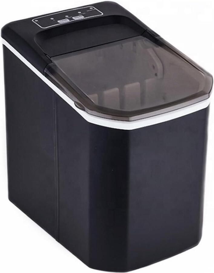 IJsblokjesmachine IJsmaker Drankjes Koelen Snel IJs Maken 10-12 kg dag Zwart
