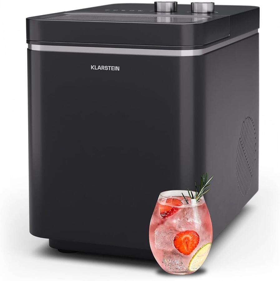 IJsblokjesmachine IJsmaker Drankjes Koelen Snelle ie 12 kg per dag Zwart
