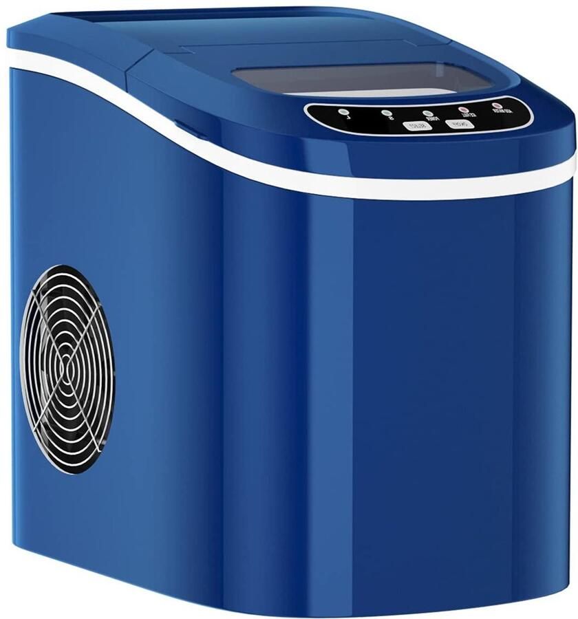 IJsblokjesmachine IJsmaker Drankjes Koelen Twee Maten IJs 12 kg per dag Blauw