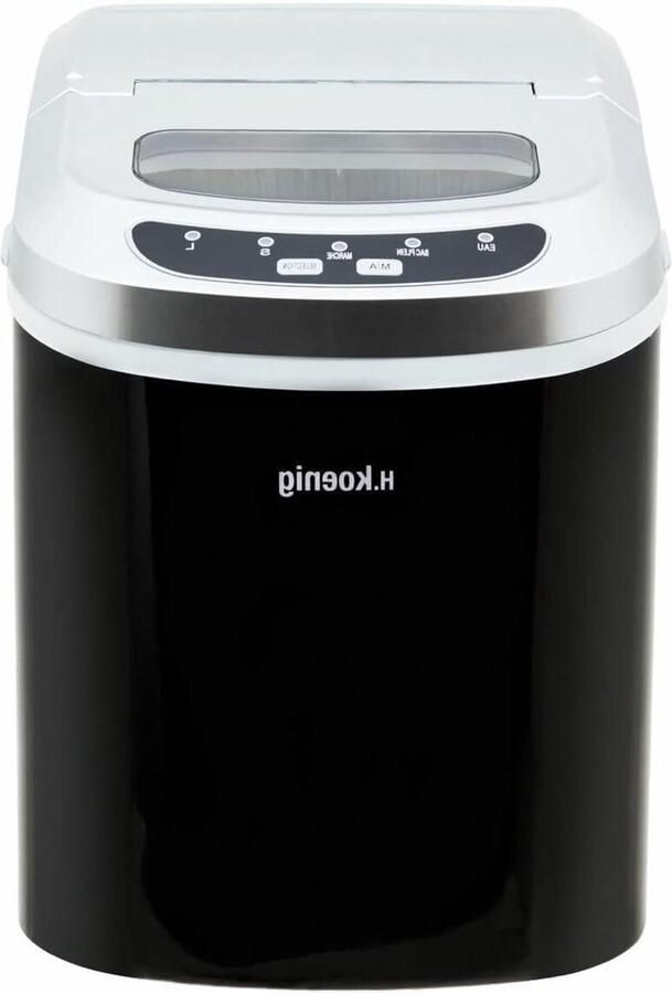 IJsblokjesmachine IJsmaker Drankjes Koelen Twee Maten IJs 12kg Per Dag Zwart