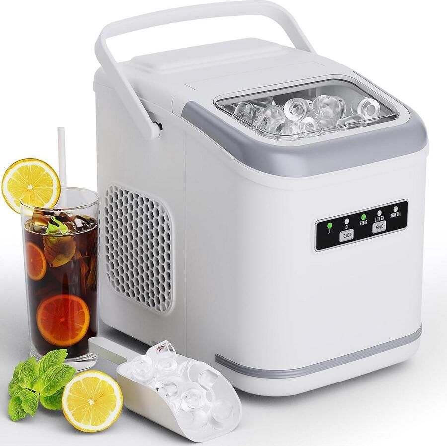 IJsblokjesmachine Ijsmaker Drankjes Koelen Zelfreinigend 12 kg per dag Grijs