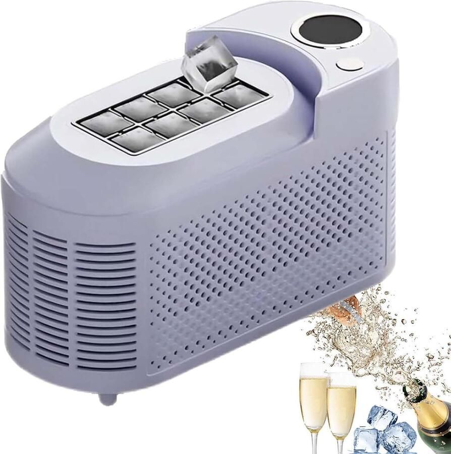 IJsblokjesmachine IJsmaker Feestjes Thuis Snel 8 Kubussen Compact Aanrecht