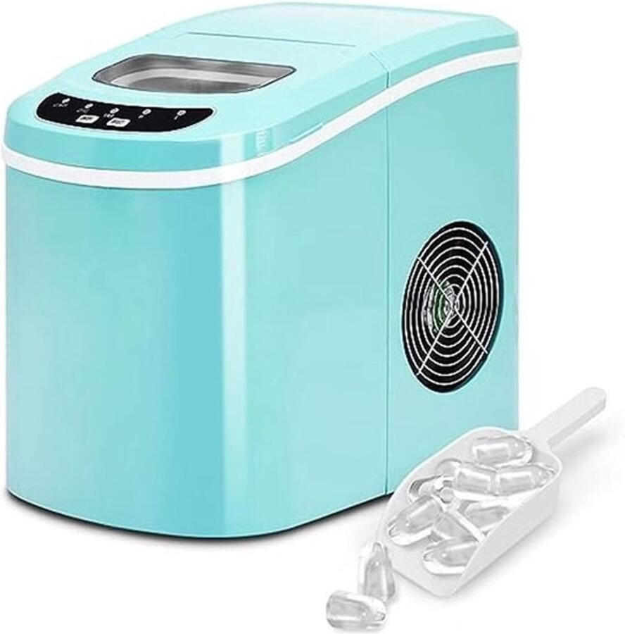 IJsblokjesmachine Ijsmaker Snelle IJsbereiding 12 kg per dag 24 x 36 x 33 cm Groen
