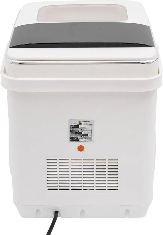 IJsblokjesmachine IJsmaker Snelle ijsbereiding Auto-clean functie 15 liter reservoir Wit
