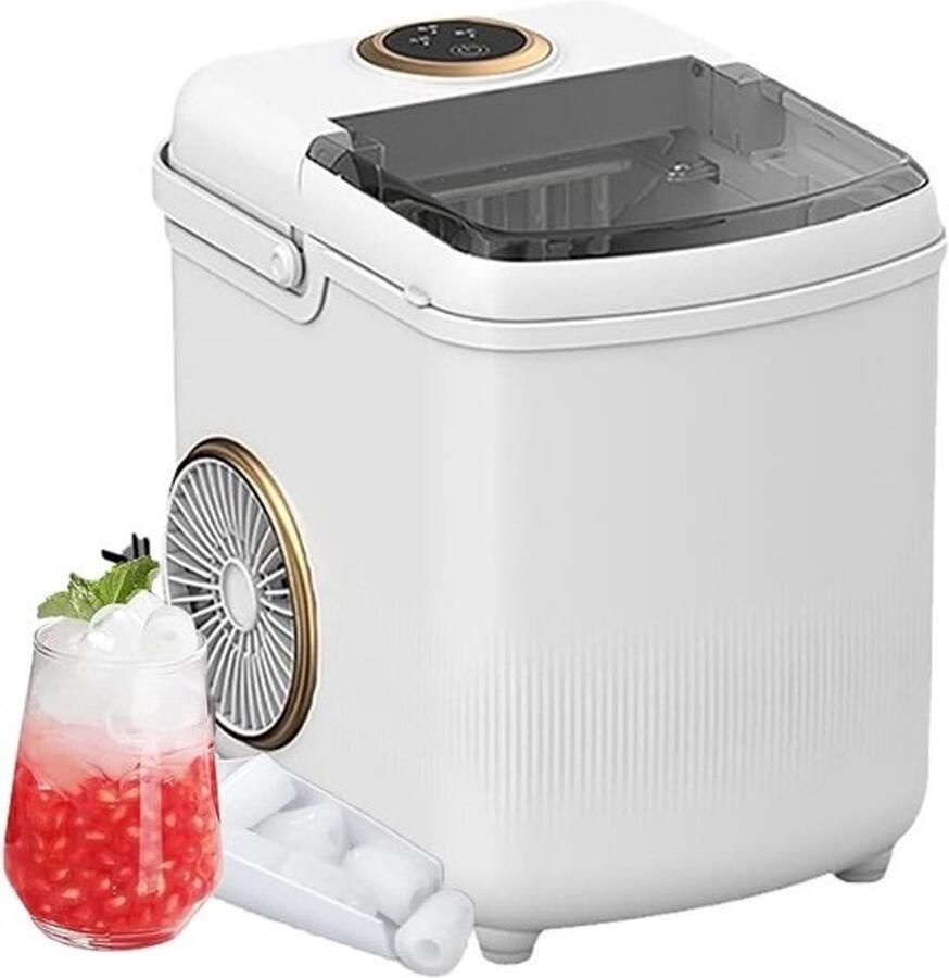 IJsblokjesmachine IJsmaker Thuisgebruik Snelle ie 10-12 kg per dag Wit