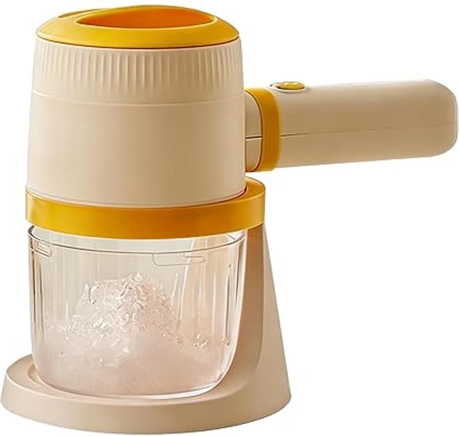 IJsblokjesmachine ijsscheerapparaat IJsblokjesmaker thuis mini ijsblokjesmachine multifunctioneel draagbaar Compact Voor Thuis Feest Auto Camping en Kantoor geel