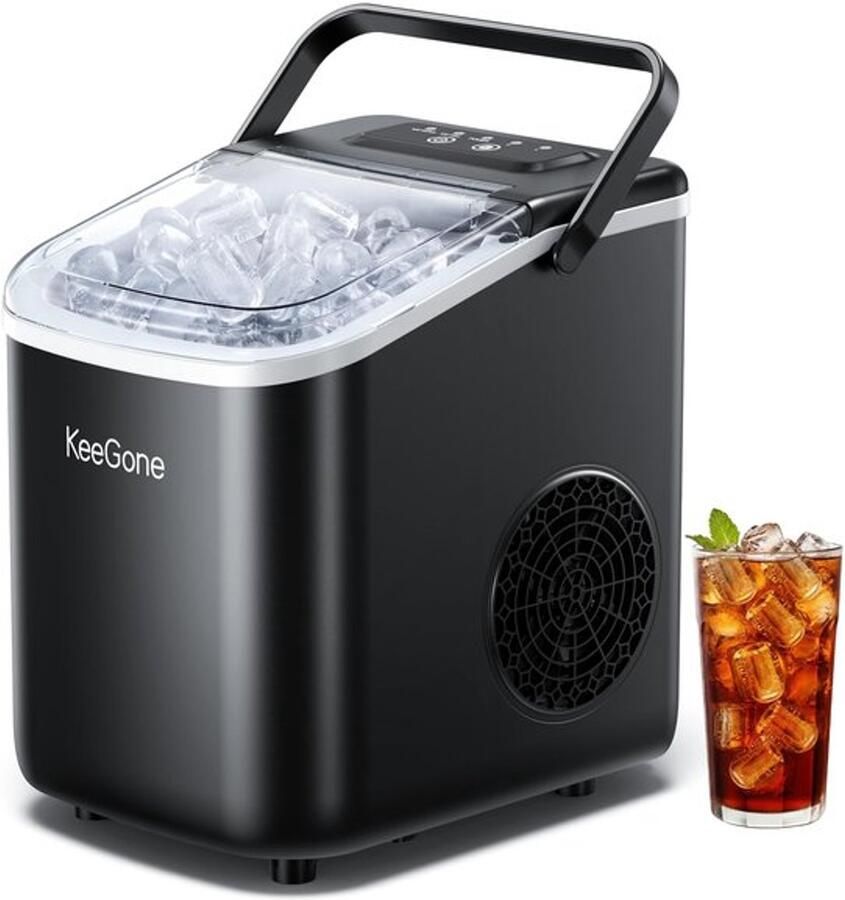 IJsblokjesmachine Klein 1 2 Liter Waterreservoir 10 kg IJsie Per Dag Zwart Draagbare IJsblokjesmaker