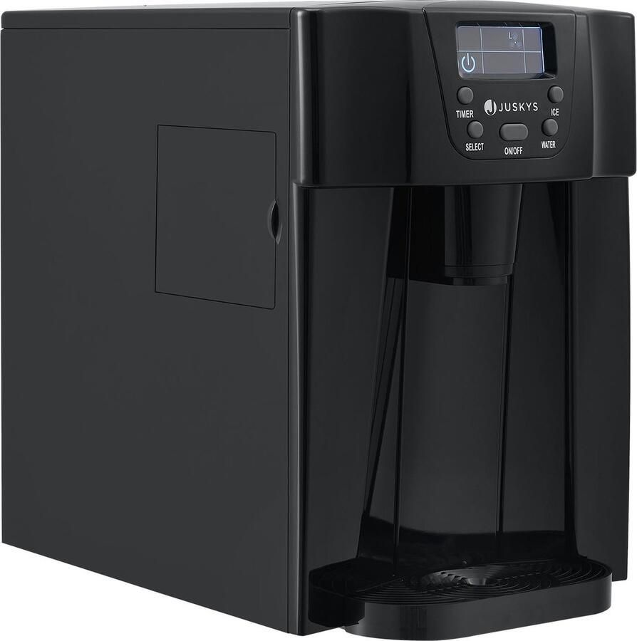 IJsblokjesmachine PIML200L Zwart Incl. Dispenser