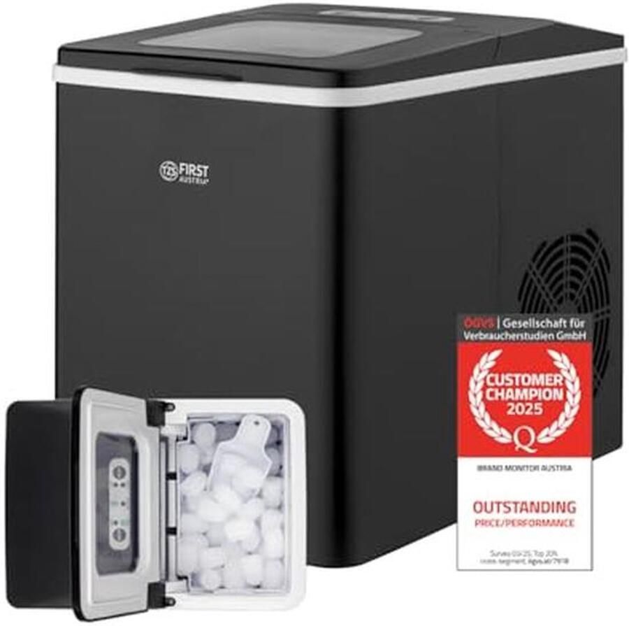IJsblokjesmachine Snel en efficiënt 9 blokjes in 7-9 minuten 12 kg per 24 uur 1 8 L watertank LED Bedienpaneel