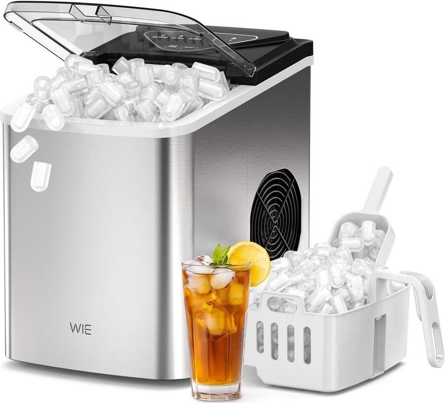 Ijsblokjesmachine Tafelmodel 15 kg per Dag Zelfreinigend Voor Thuis en Feestjes