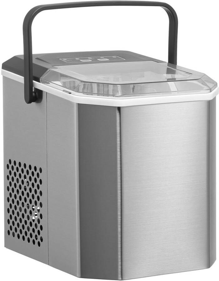 IJsblokjesmachine voor op het aanrecht – 9 blokjes klaar in slechts 6 minuten produceert 26 pond in 24 uur zelfreinigend en draagbaar met ijsschep en -mandje