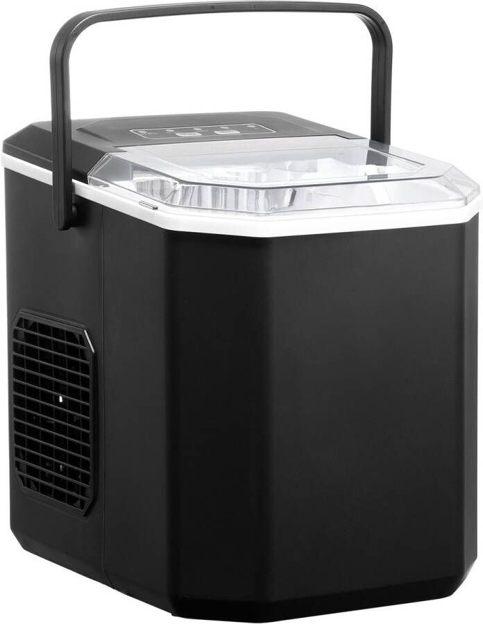 IJsblokjesmachine voor op het aanrecht produceert 9 blokjes in 6 minuten 26 pond in 24 uur zelfreinigend met ijsschep en -mand draagbaar voor thuis keuken kantoor bar feest