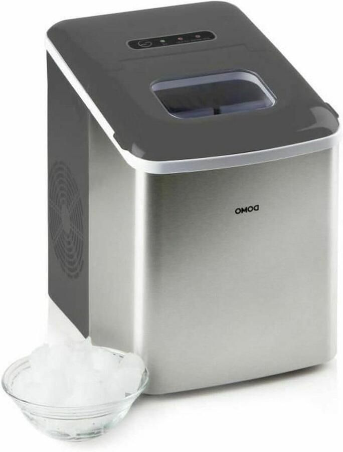 IJsblokjesmaker IJsmachine Verfrissende Dranken Snel IJs in 9 Min. 12 kg per dag Zilverkleurig