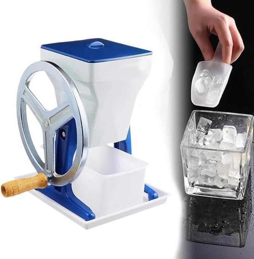 IJsbreker Handmatig Scheren IJsmachine Dranken Maken Roestvrij Staal 2 kg Capaciteit Zilver